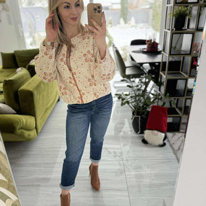 RUST - Zsinór virágos kiskabát.