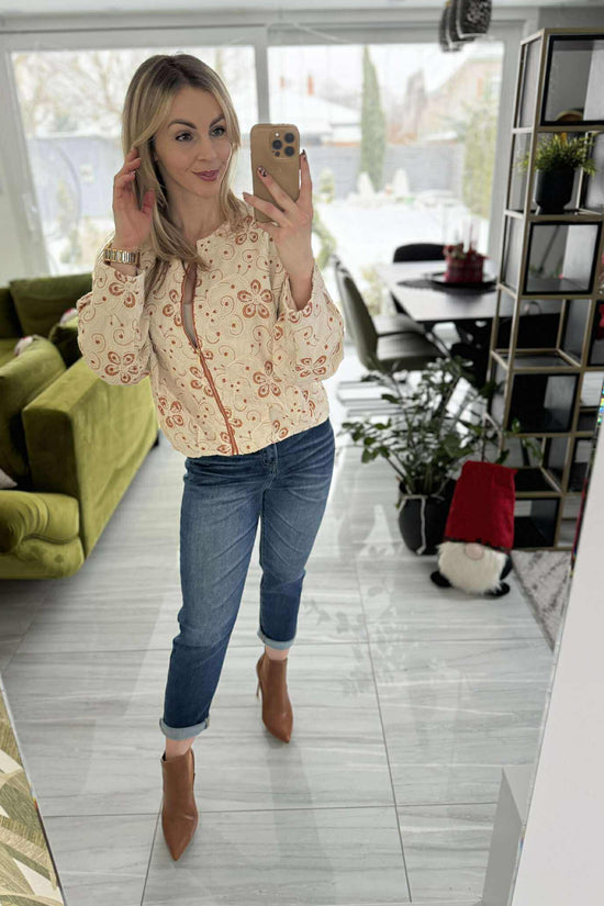 RUST - Zsinór virágos kiskabát.