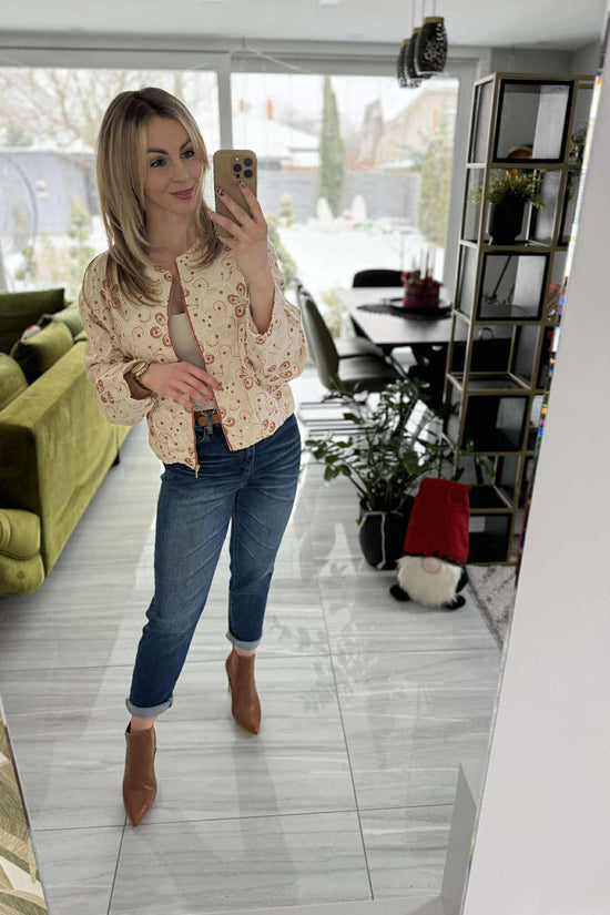 RUST - Zsinór virágos kiskabát.