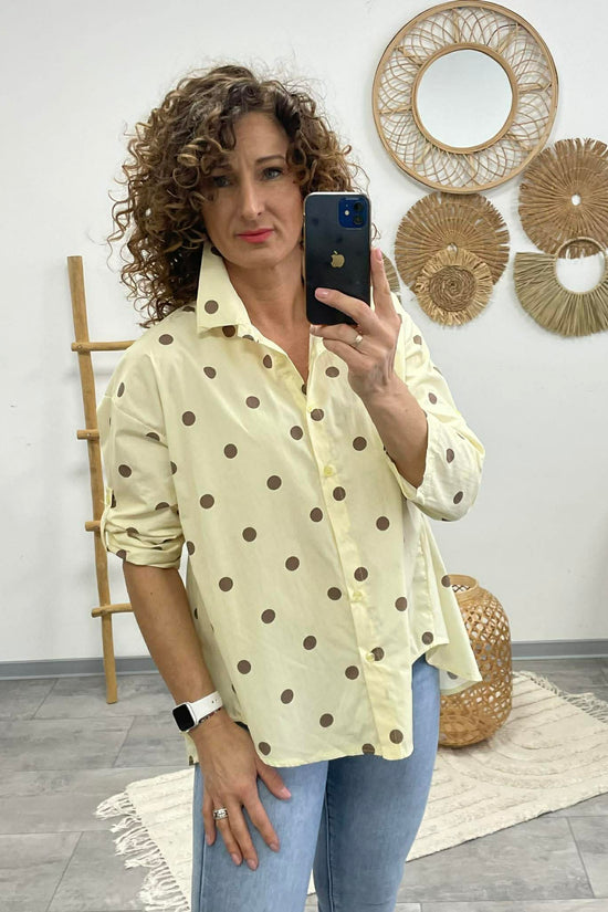 PÖTTY - Vászon ing. Sárga