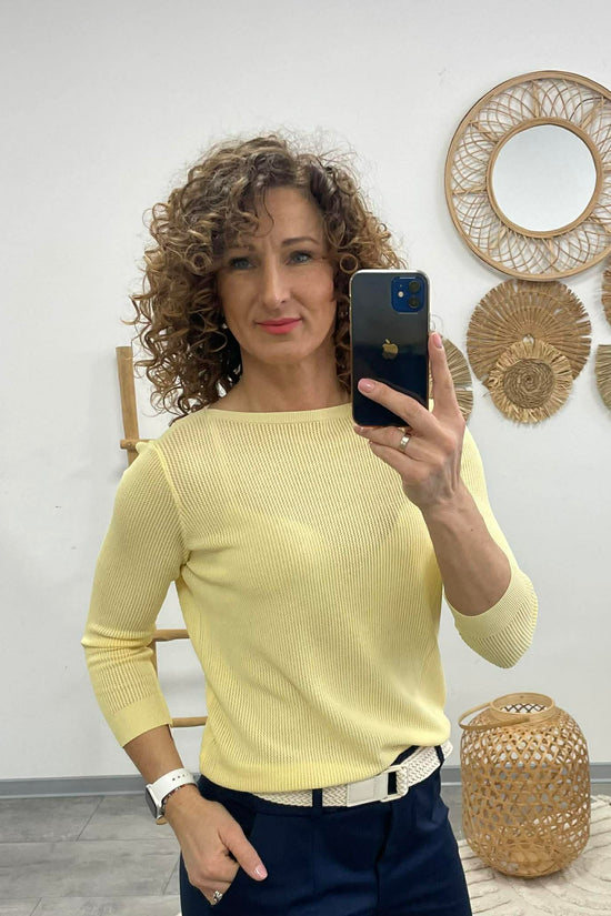 JONA - Kötött felső. Sárga