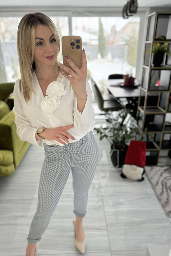 Pötyi - Mintás nadrág. Szürke