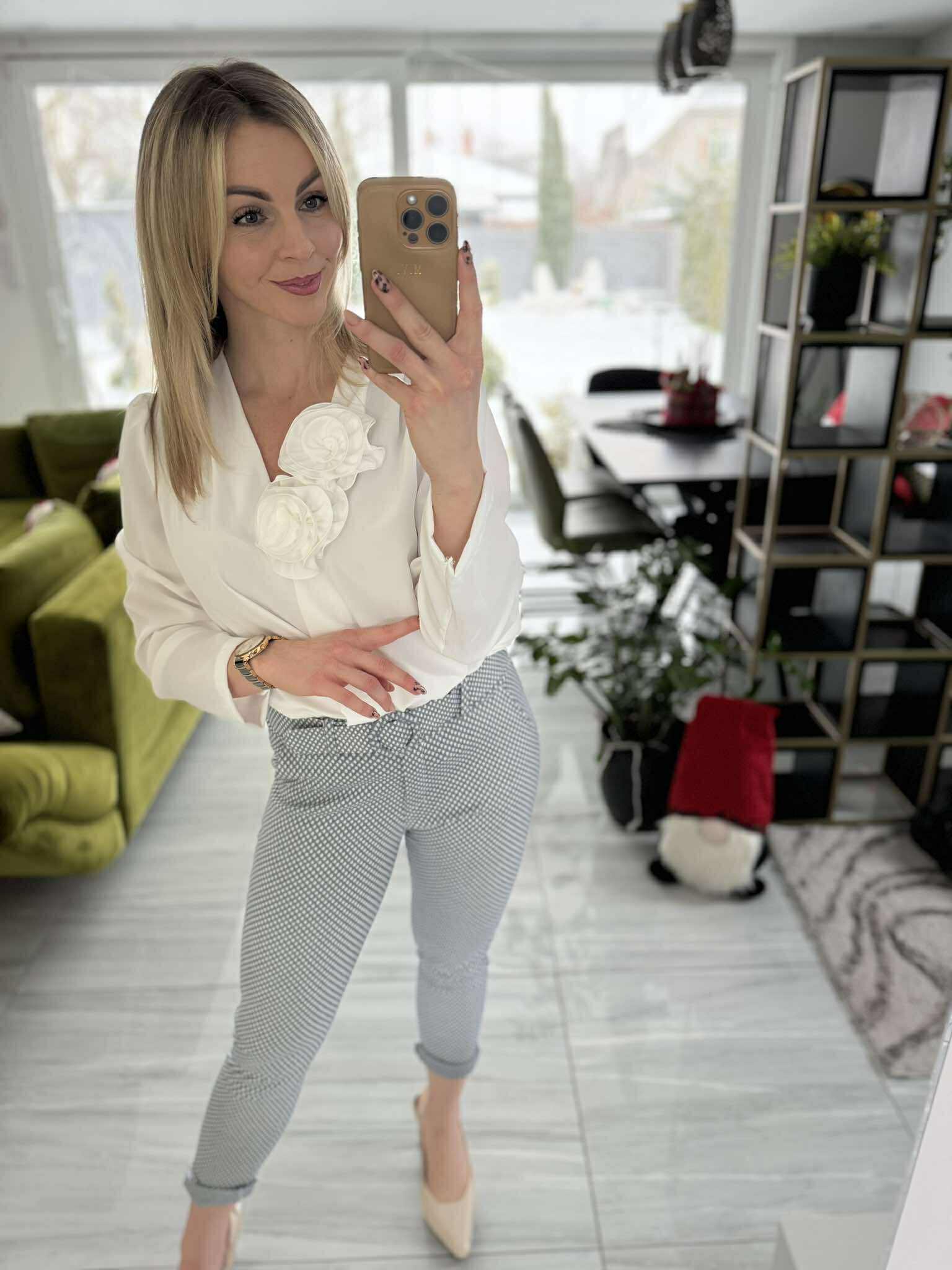 Pötyi - Mintás nadrág. Szürke