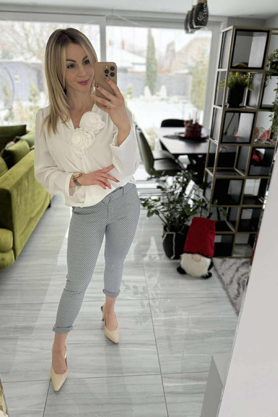 Pötyi - Mintás nadrág. Szürke