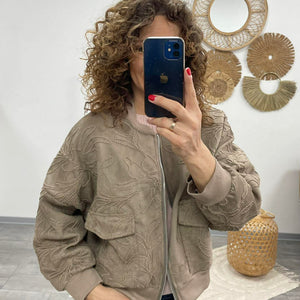 Zsaklin - Zsinór hímzett kabát. Teve barna