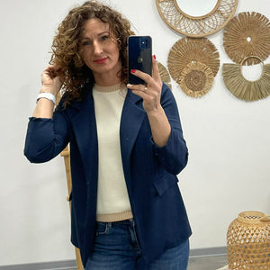 TRENDY - Női blézer. Sötét kék