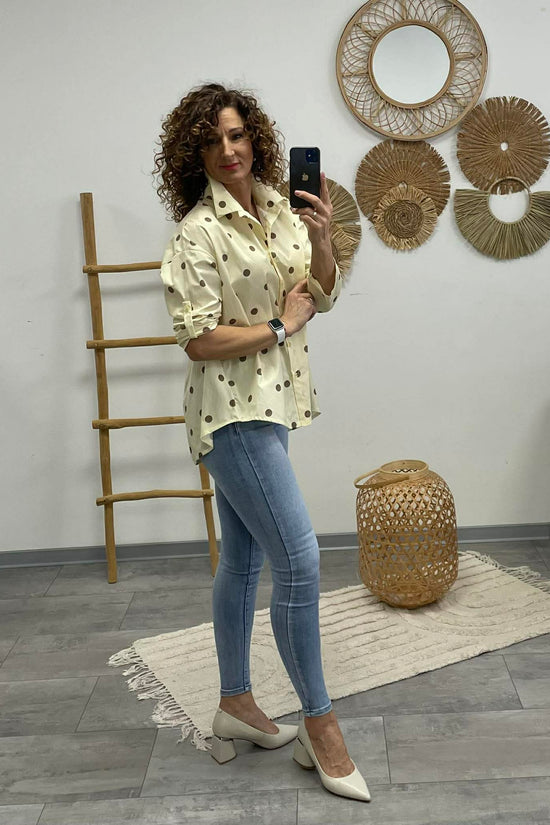 PÖTTY - Vászon ing. Sárga