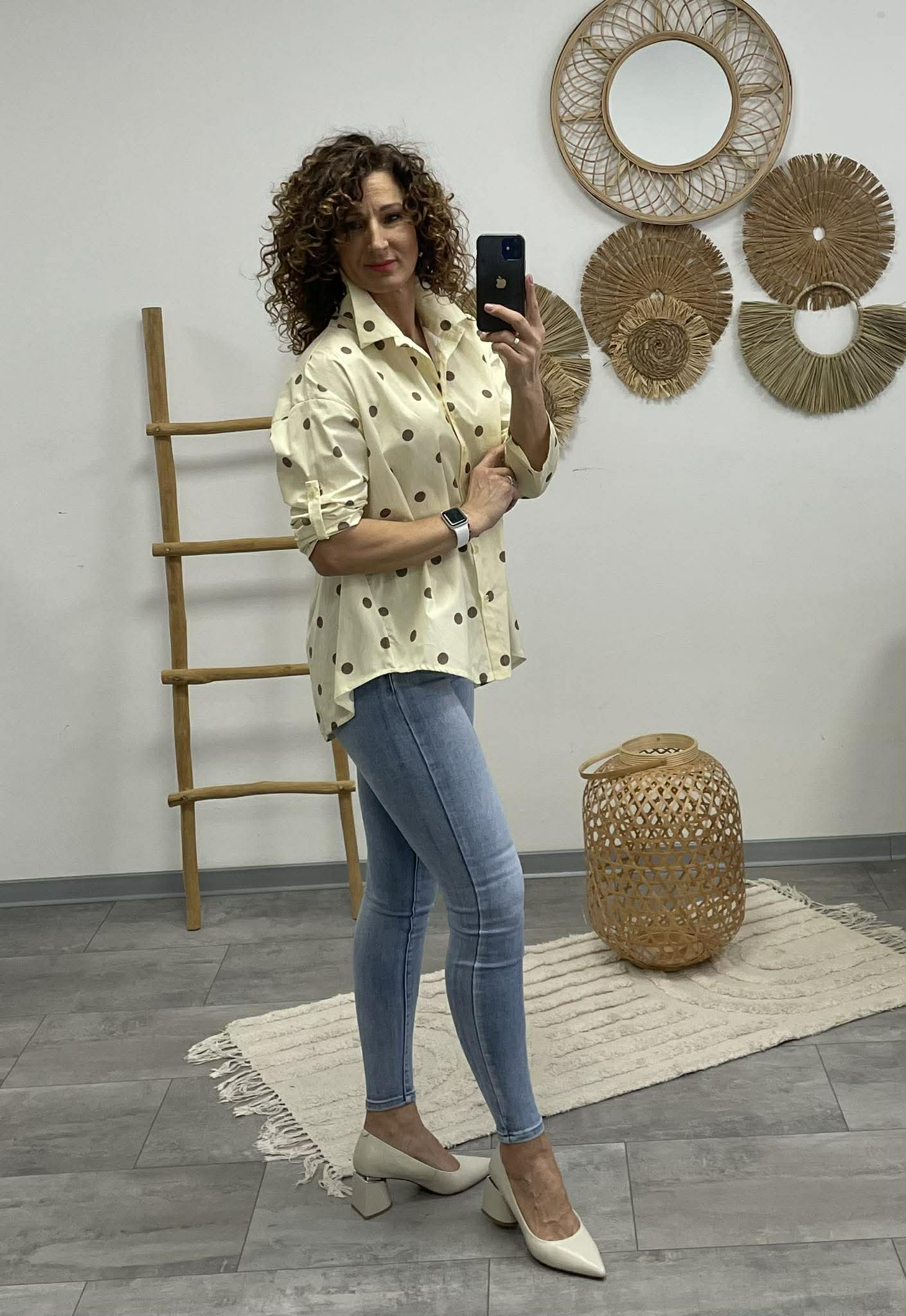 PÖTTY - Vászon ing. Sárga