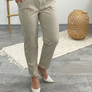 LCK - Gumis derekú nadrág. Világos bézs