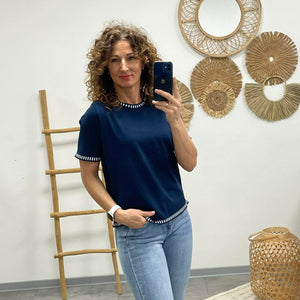 NAVY - Kötött felső. Sötétkék