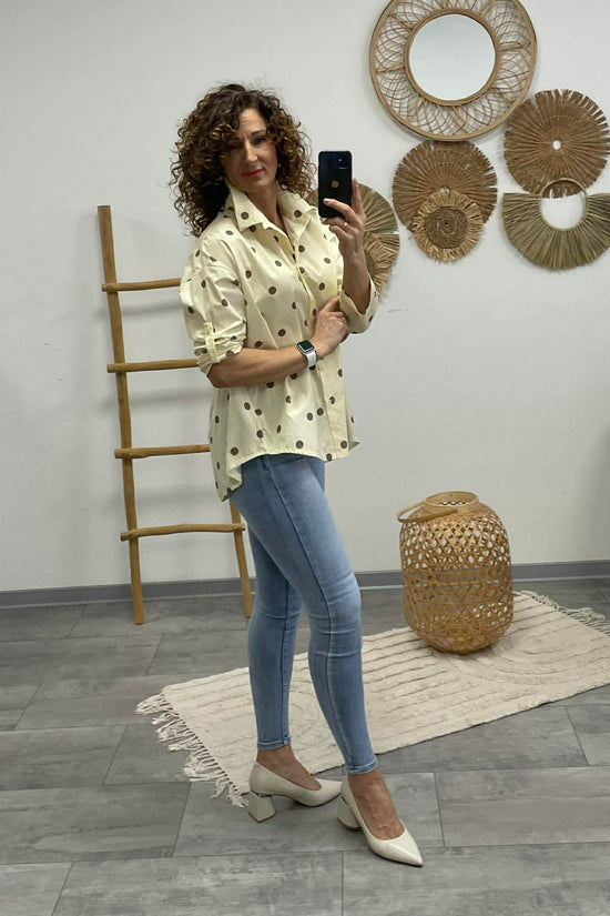 PÖTTY - Vászon ing. Sárga