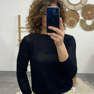 JONA - Kötött felső Sötétkék