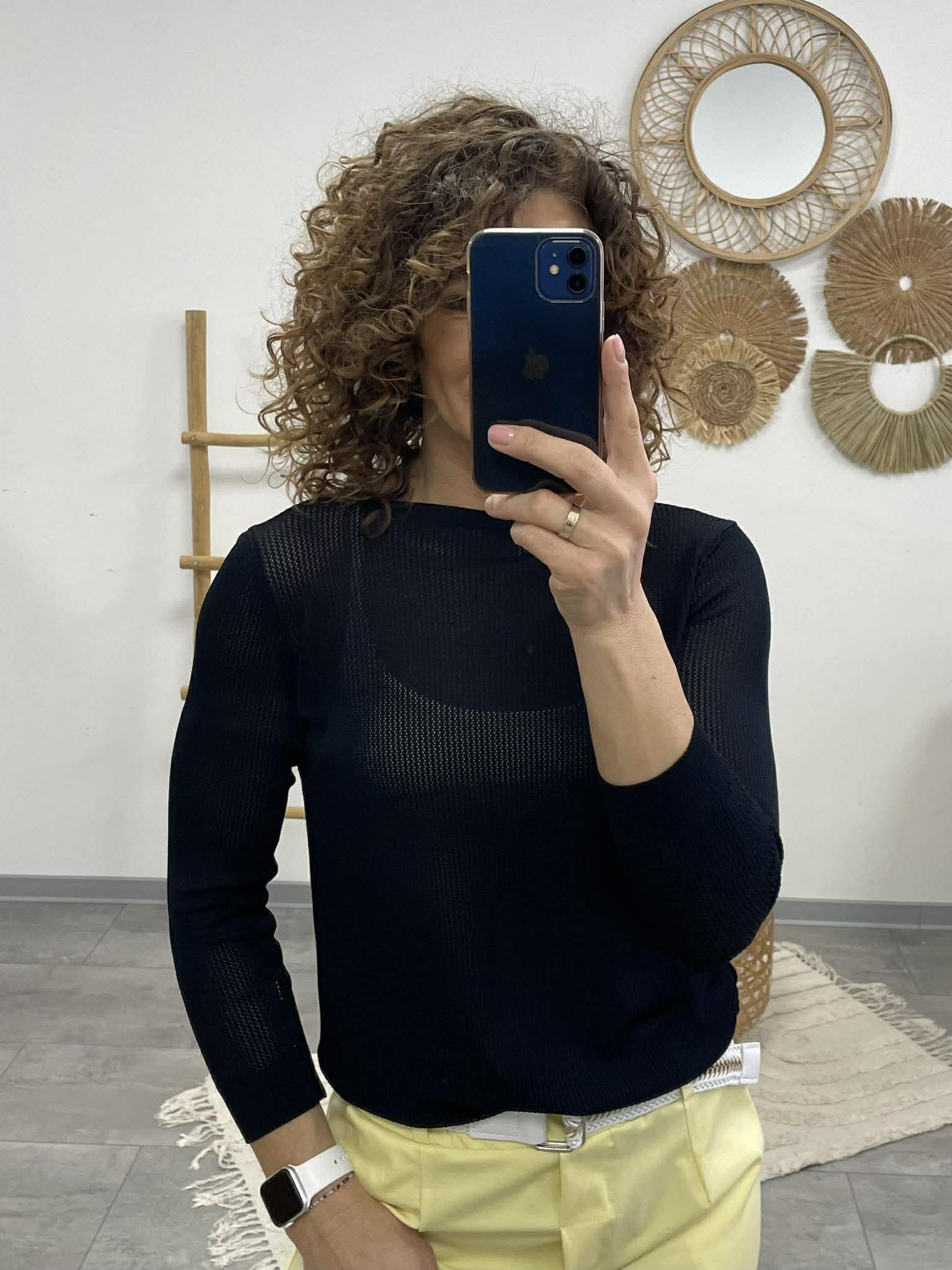 JONA - Kötött felső Sötétkék