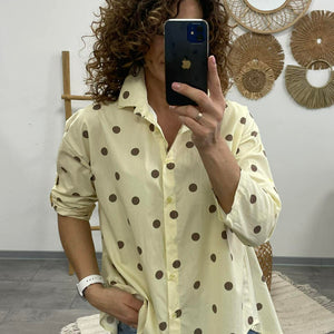 PÖTTY - Vászon ing. Sárga