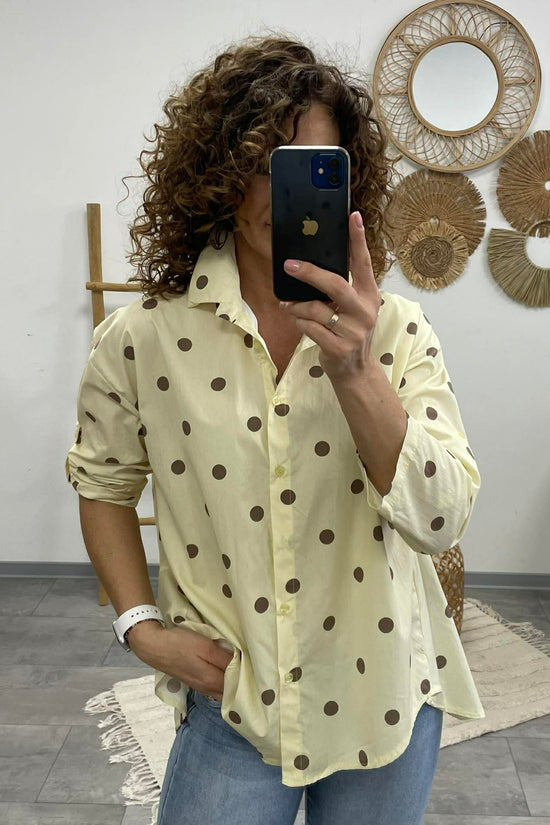 PÖTTY - Vászon ing. Sárga