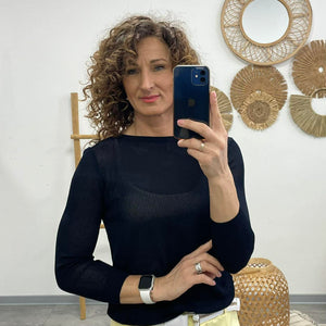 JONA - Kötött felső Sötétkék