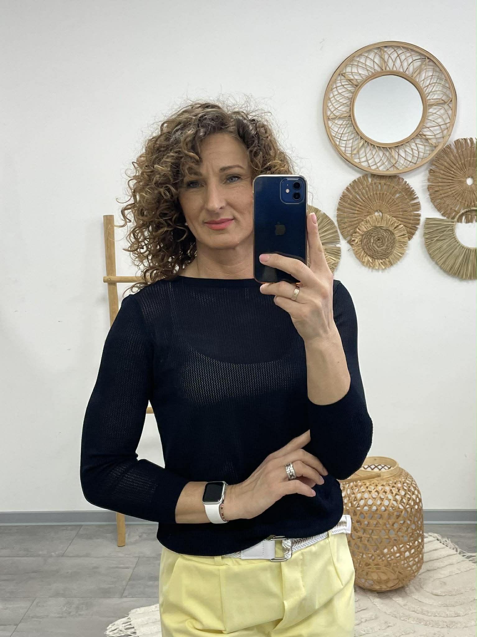 JONA - Kötött felső Sötétkék