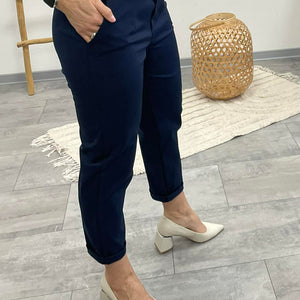 LCK - Gumis derekú laza nadrág. Sötétkék