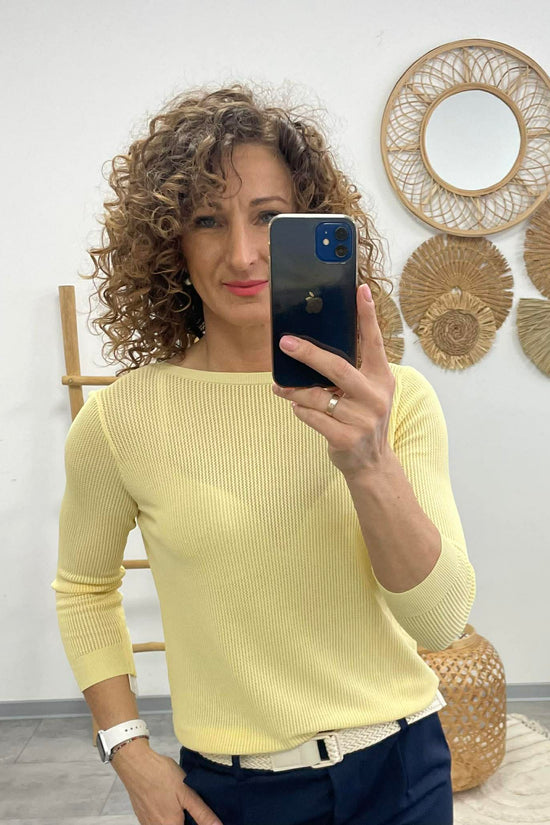 JONA - Kötött felső. Sárga