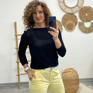 JONA - Kötött felső Sötétkék