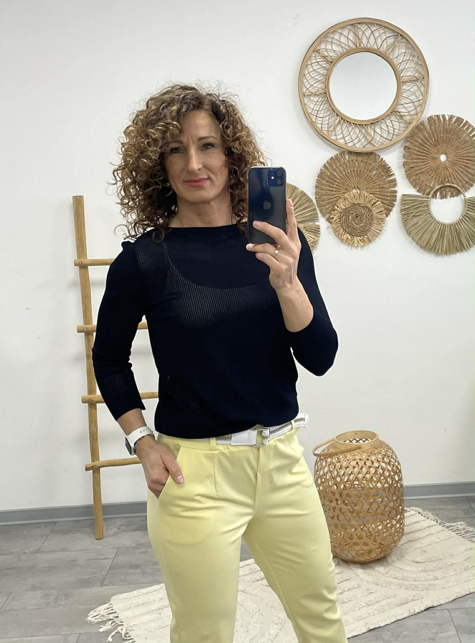 JONA - Kötött felső Sötétkék