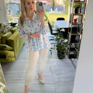 Pötty - Vászon ing. Világoskék