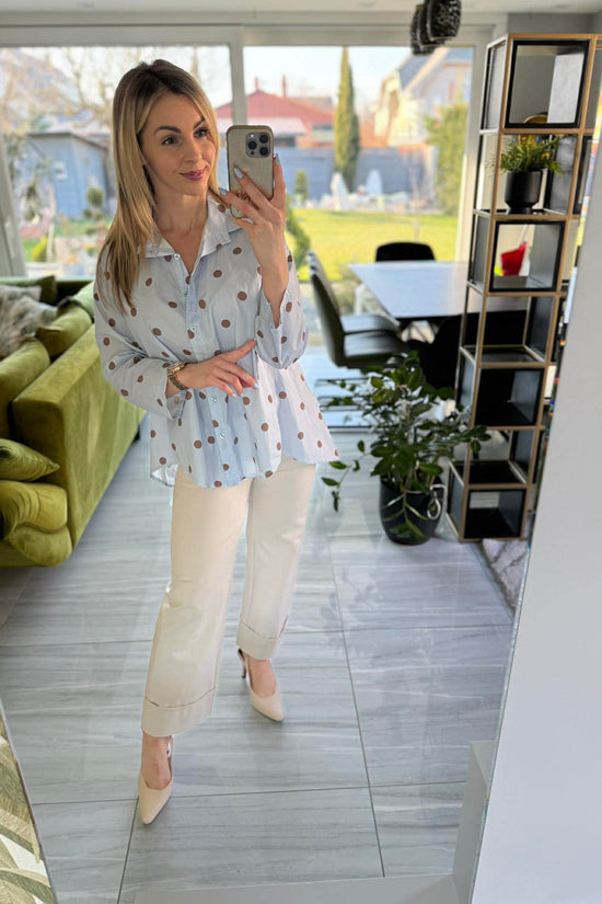 Pötty - Vászon ing. Világoskék