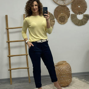 LCK - Gumis derekú laza nadrág. Sötétkék