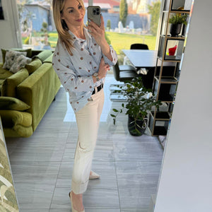 Pötty - Vászon ing. Világoskék