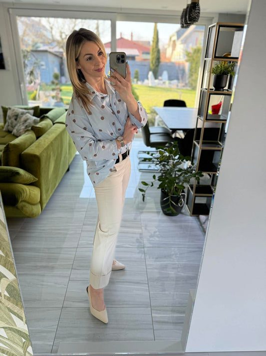 Pötty - Vászon ing. Világoskék