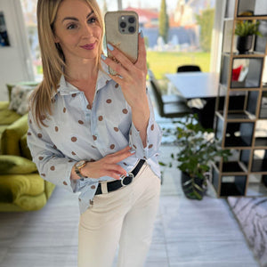 Pötty - Vászon ing. Világoskék