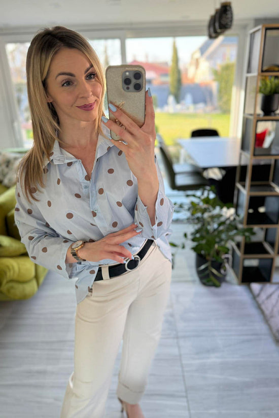 Pötty - Vászon ing. Világoskék