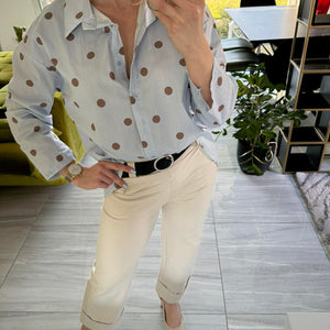 Pötty - Vászon ing. Világoskék