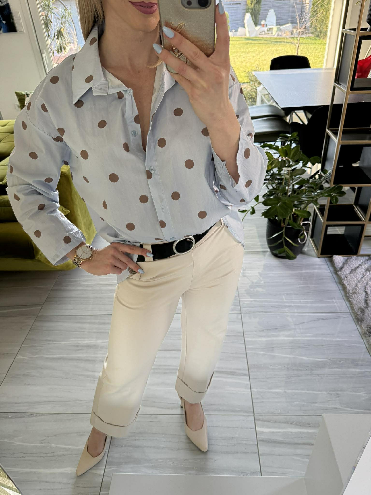 Pötty - Vászon ing. Világoskék