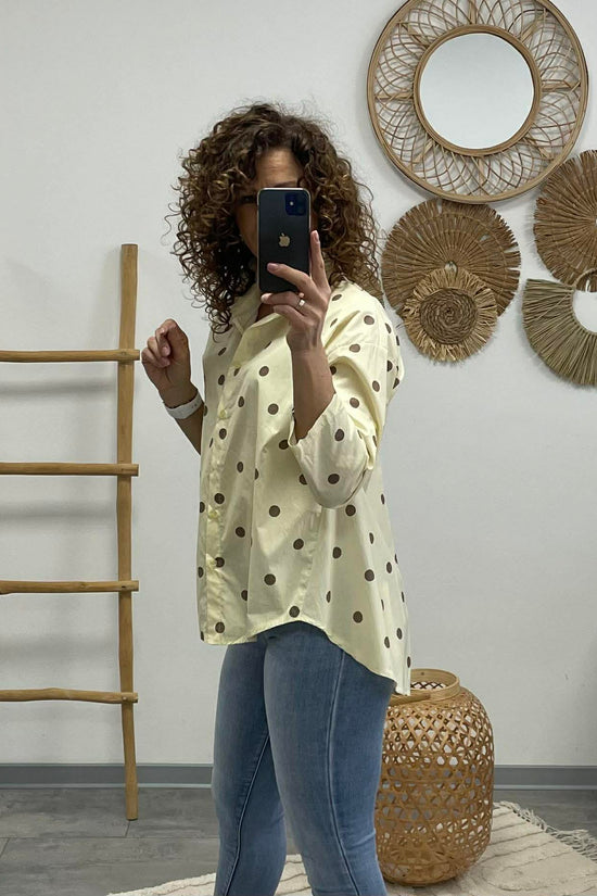 PÖTTY - Vászon ing. Sárga