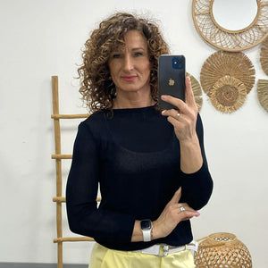 JONA - Kötött felső Sötétkék