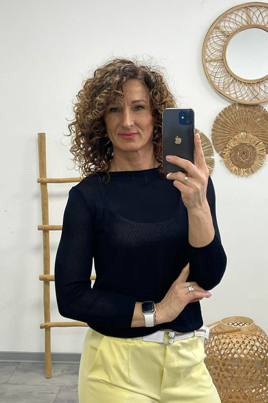 JONA - Kötött felső Sötétkék