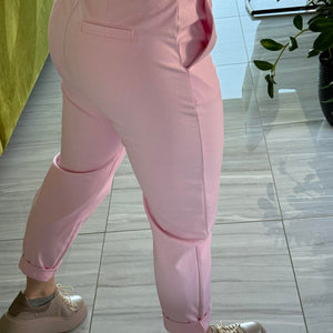 LCK . Gumis derekú laza nadrág. Rózsaszín