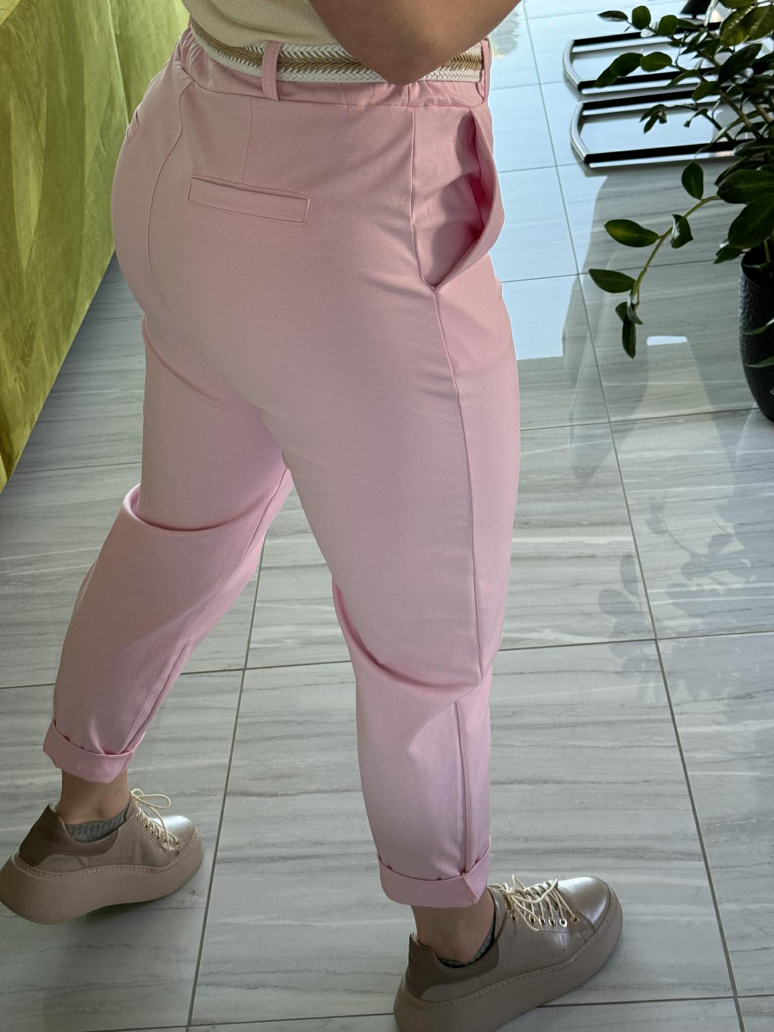 LCK . Gumis derekú laza nadrág. Rózsaszín