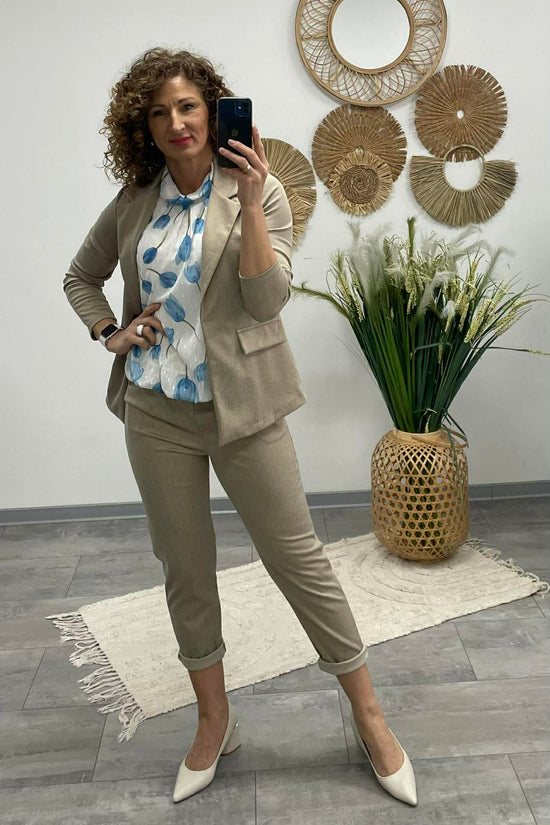 LCK - Női blézer. Mogyoróbarna