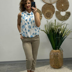 LCK - Gumis derekű nadrág. Mogyoróbarna