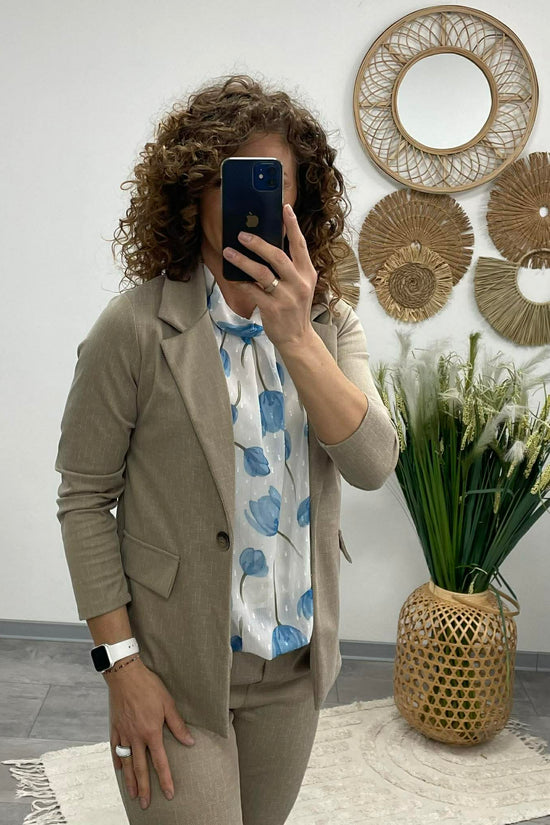 LCK - Női blézer. Mogyoróbarna