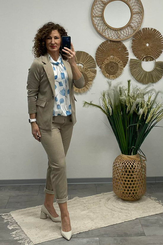 LCK - Női blézer. Mogyoróbarna