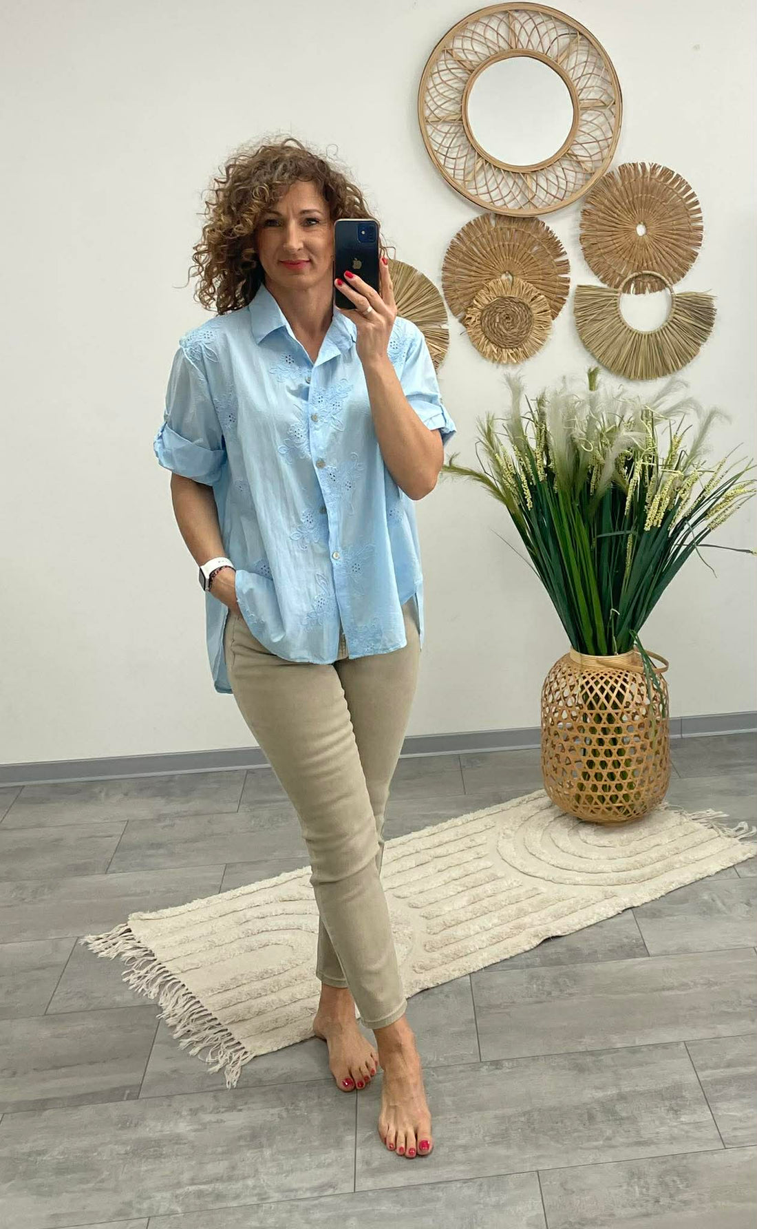 LORIN - Női blúz. Világoskék