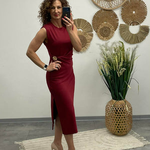 HELEN - Teskövető / BODYCON / ruha. Bordó