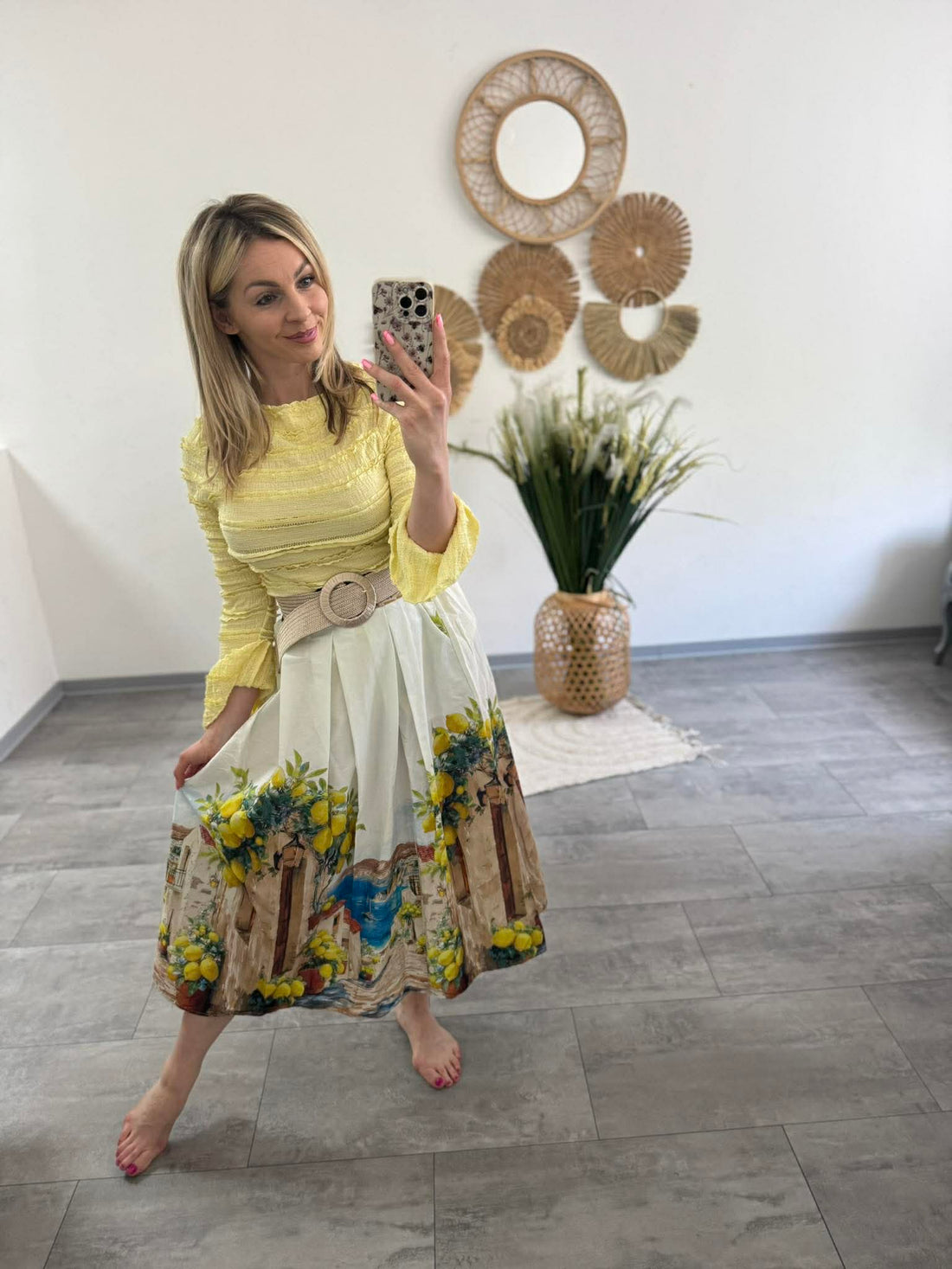 LEMON - Vászon szoknya.