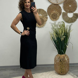 HELEN - Testkövető / BODYCON / ruha. Fekete