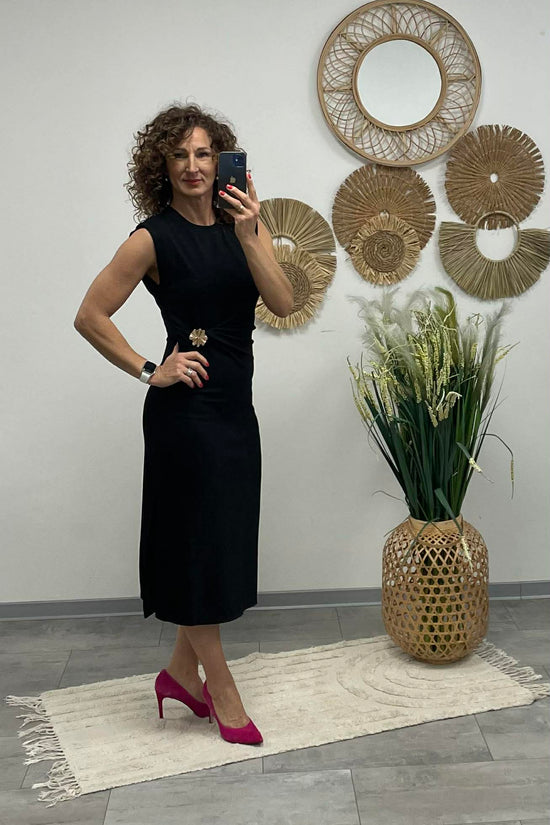HELEN - Testkövető / BODYCON / ruha. Fekete