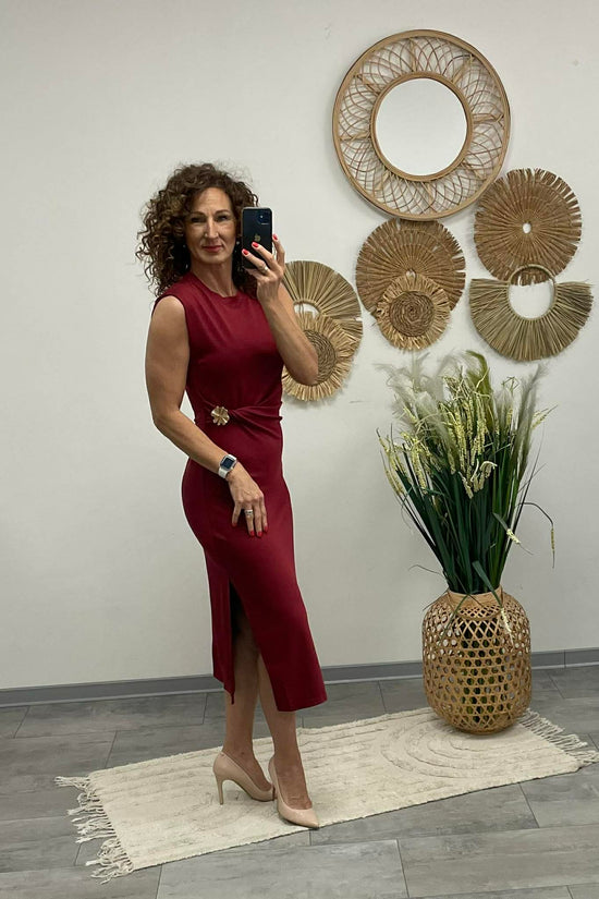 HELEN - Teskövető / BODYCON / ruha. Bordó