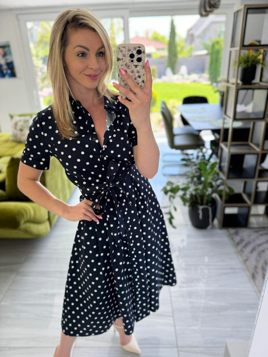 PANNI - Vászon ruha. Sötétkék